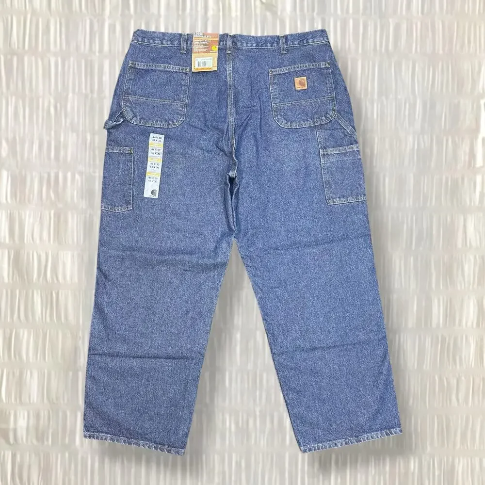 Vintage Carhartt Blue Carpenter Dungaree Jeans - Men’s Size 44 x 30